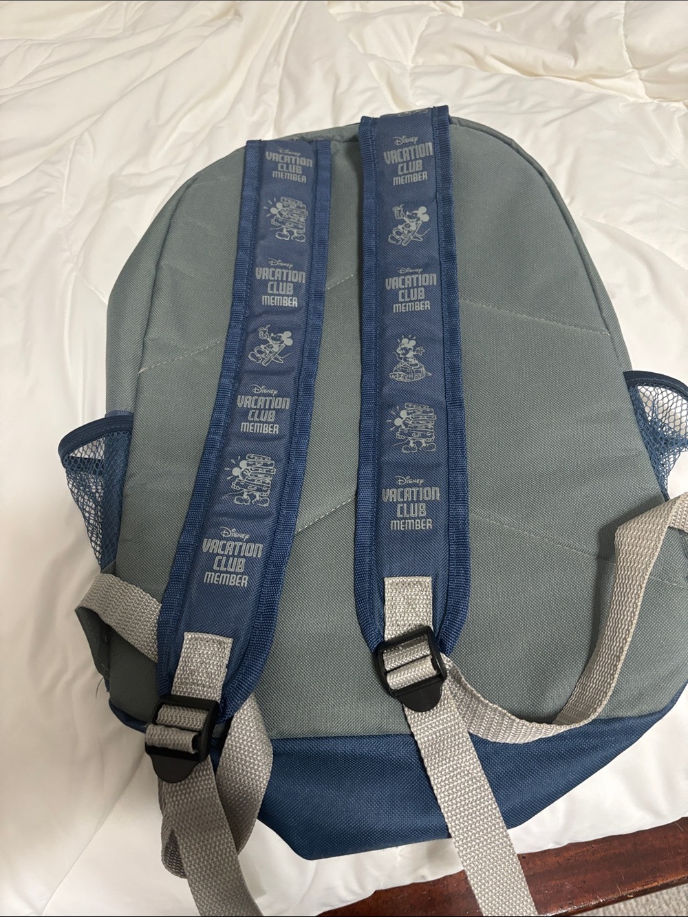 Disney Blue and Gray Vacation Club Mickey Backpack - Picture 4 of 5